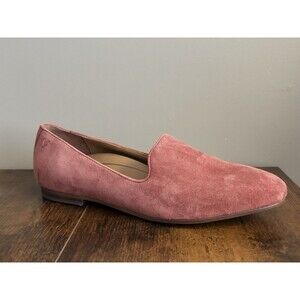 Vionic Willa Flat Slip-On Comfort Pink Suede Loafer Shoe Women's 10 Arch Support